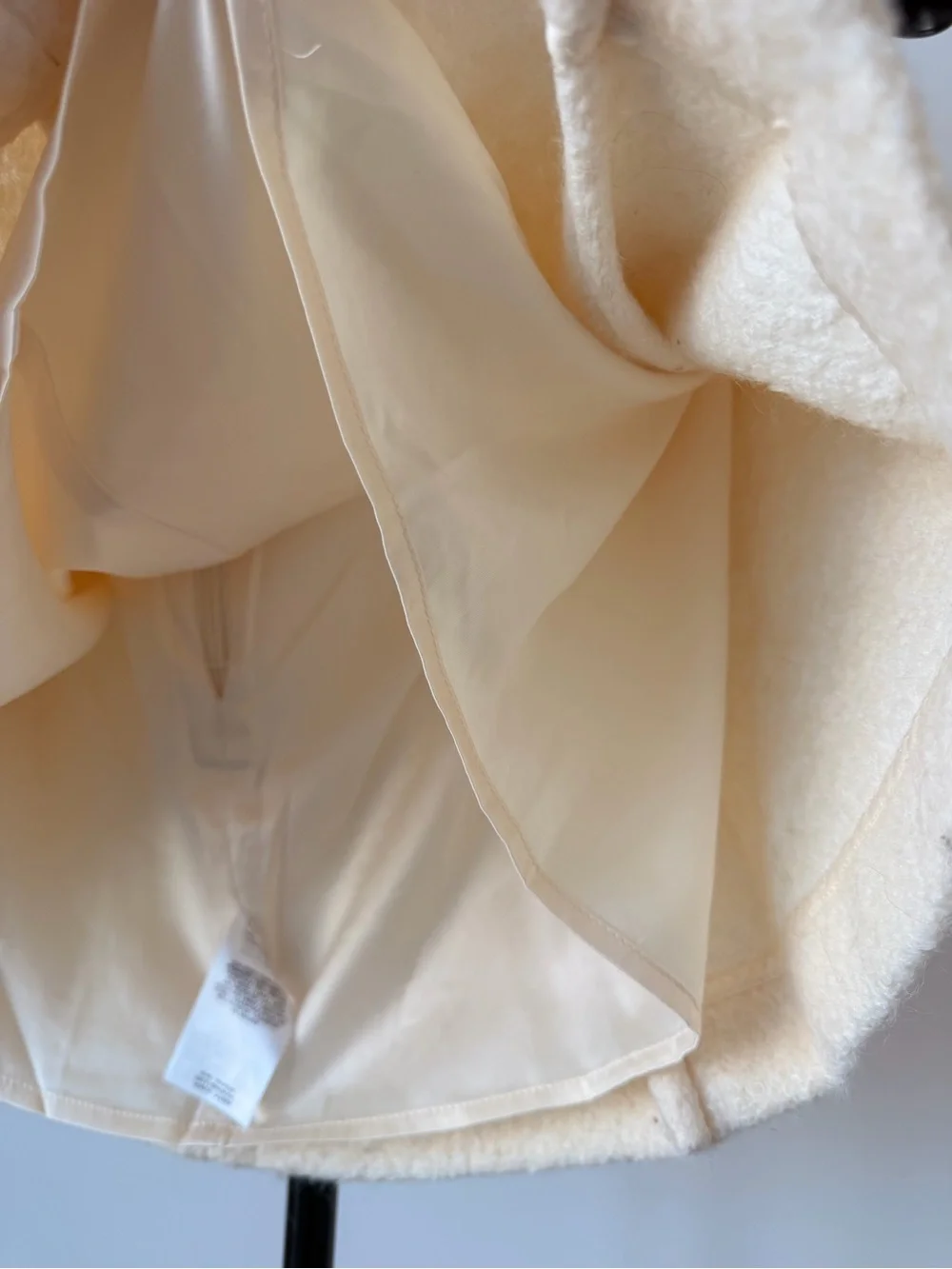 Reformation Cream Textured Pleated Mini Skirt with Belt NWOT